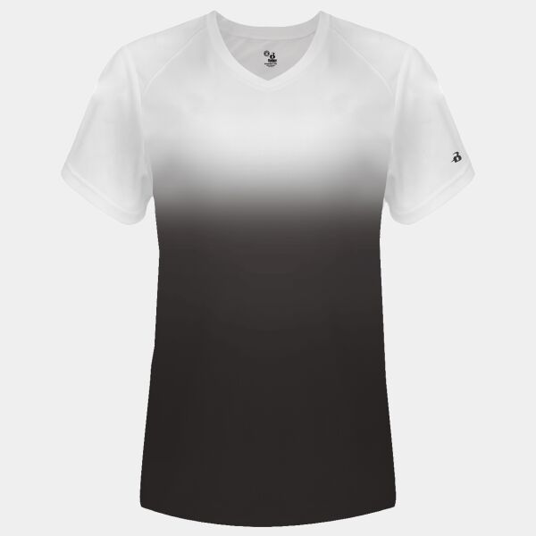 Women's V-Neck Ombre T-Shirt Thumbnail