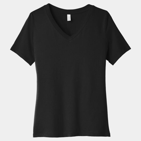 B3RP Women's Relaxed Jersey Short Sleeve V Neck Tee Thumbnail