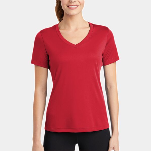 Ladies PosiCharge ® Competitor™ V Neck Tee Thumbnail