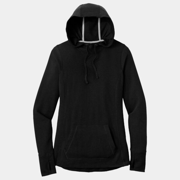 B3R Ladies PosiCharge Tri Blend Wicking Fleece Hooded Pullover Thumbnail