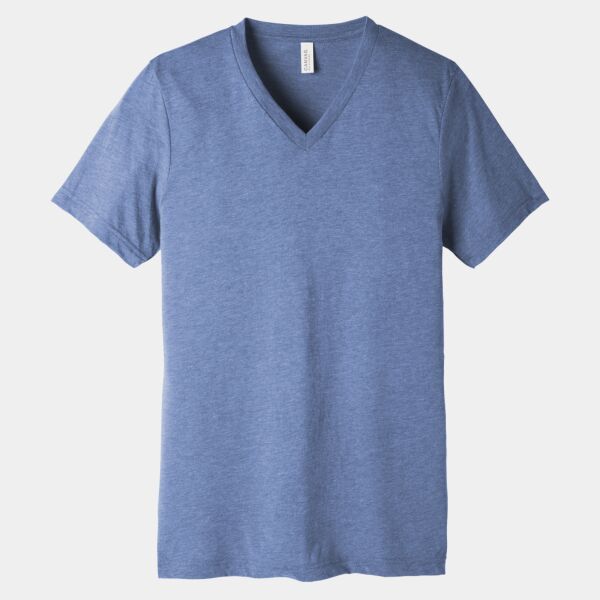 Unisex Triblend Short Sleeve V Neck Tee Thumbnail