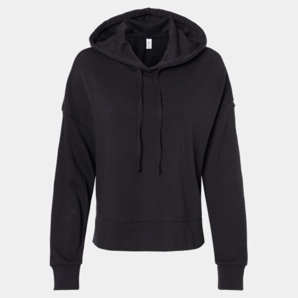 Women's Eco-Washed Terry Hooded Sweatshirt Thumbnail
