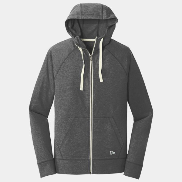 B3NP Sueded Cotton Blend Full Zip Hoodie Thumbnail