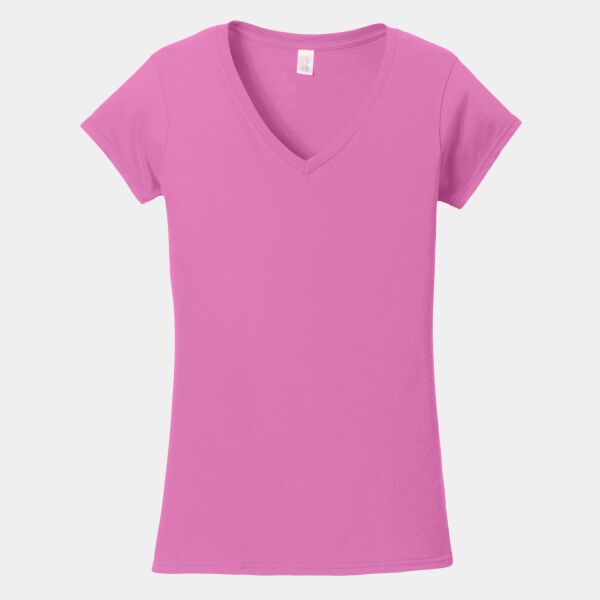 NP-Softstyle ® Ladies Fit V Neck T Shirt Thumbnail