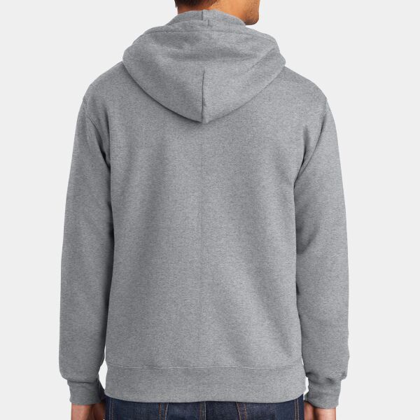 B3-Essential Fleece Full Zip Hooded Sweatshirt Thumbnail