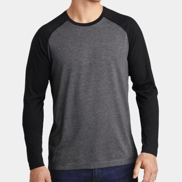 B3VP PosiCharge ® Long Sleeve Tri Blend Wicking Raglan Tee Thumbnail