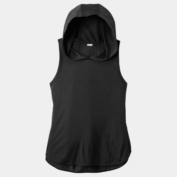B3NP_Women's PosiCharge ® Tri Blend Wicking Draft Hoodie Tank Thumbnail
