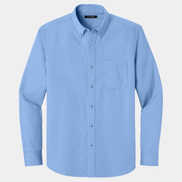 B3R Long Sleeve Nailhead Easy Care Shirt Thumbnail