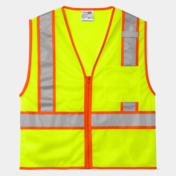 B3R Ansi 107 Class 2 Mesh Zippered Two Tone Vest Thumbnail