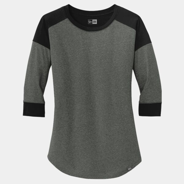 B3RP_Ladies Heritage Blend 3/4 Sleeve Baseball Raglan Tee Thumbnail